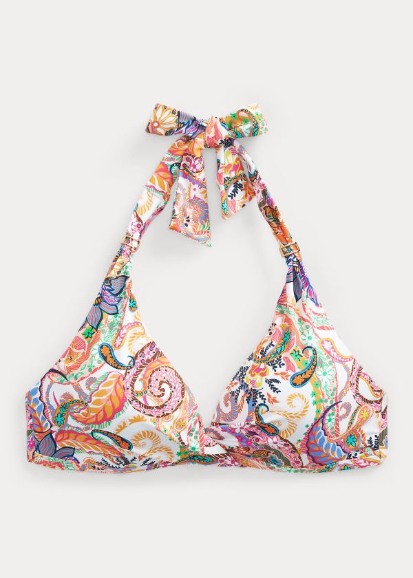 Top Bikini Ralph Lauren Mujer Multicolor - Paisley Halter - HLDAY4986